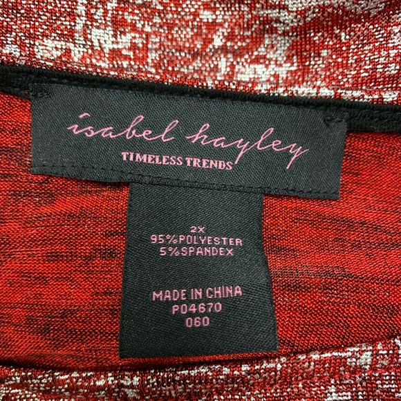 Isabel Hayley Top Plus Size 2X - Picture 7 of 7